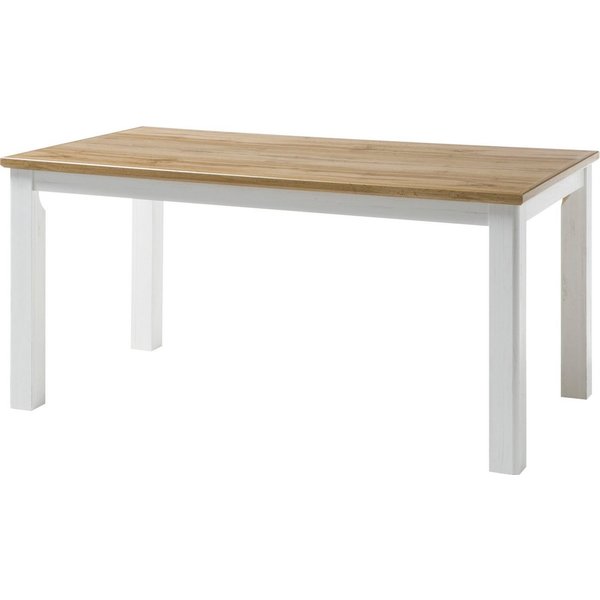Home affaire Esstisch Cremona, Tisch im Landhausstil, Wohnzimmertisch, Küchentisch, Holzbeine, vielseitig einsetzbar, 158 cm breit
