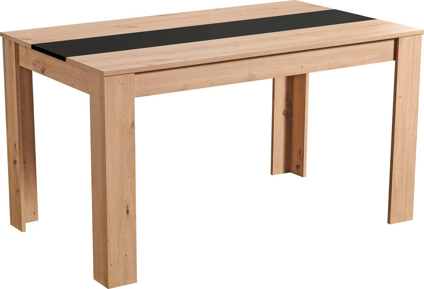 Home affaire Esstisch Domus, Mittelplatte in schwarz Farbe – Bild 2 von 5
