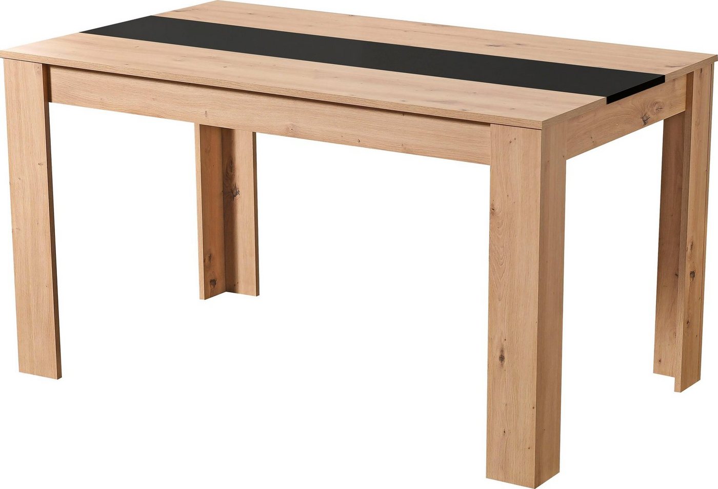 Home affaire Esstisch Domus, Mittelplatte in schwarz Farbe – Bild 3 von 5