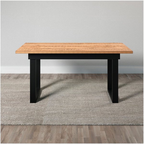 Home affaire Esstisch Elda (1-St), Esstisch mit 32 mm Tischplatte und Metallfüßen – (B/T/H) 160/90/76 cm