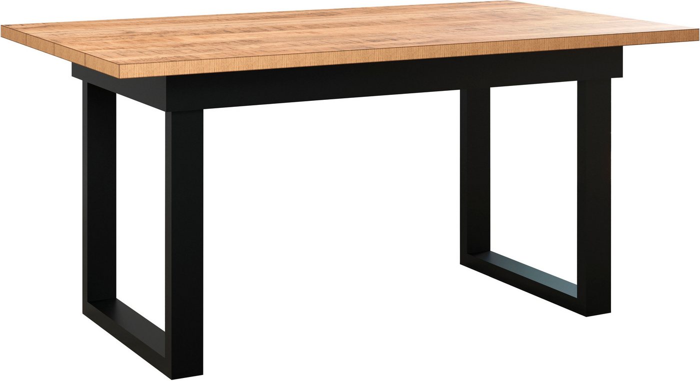 Home affaire Esstisch Elda (1-St), Esstisch mit 32 mm Tischplatte und Metallfüßen – (B/T/H) 160/90/76 cm – Bild 2 von 5
