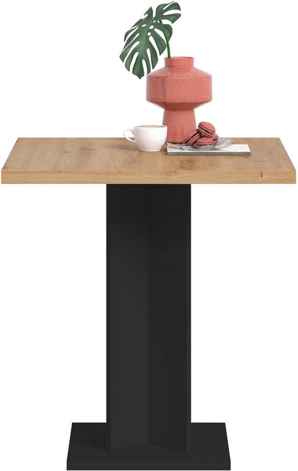 Home affaire Esstisch GERO, 70x76x70 cm, mit Säulengestell, quadartische Tischplatte (1-St., in verschiedenen Ausführungen erhältlich), Tisch, Esstisch, Esszimm – Bild 5 von 5