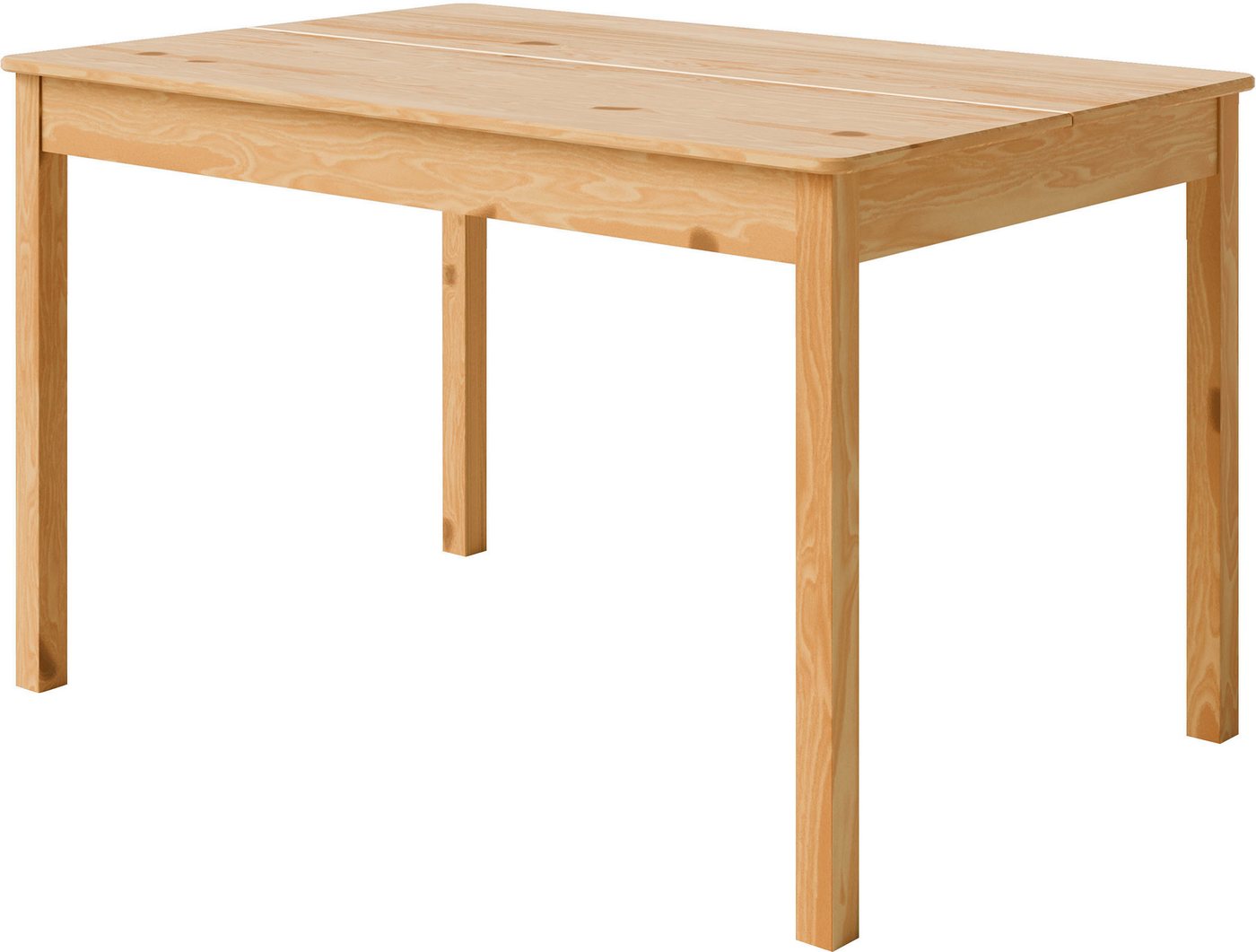 Home affaire Esstisch Malmö, Holztisch aus Kiefer Massivholz naturfarbig, erhältich in 80 und 120cm – Bild 5 von 5