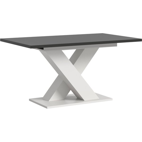 Home affaire Esstisch Motus, ausziehbar 150 -190 cm, inklusive 40 cm Einlegeplatte (Set, 1-St), X-Gestell mit Bodenplatte, Tisch, Küchentisch, Esszimmer, Küche