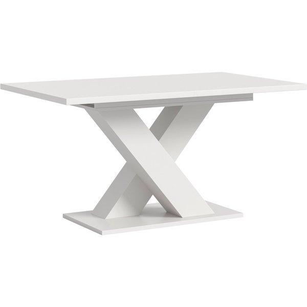 Home affaire Esstisch Motus, ausziehbar 150 -190 cm, inklusive 40 cm Einlegeplatte (Set, 1-St), X-Gestell mit Bodenplatte, Tisch, Küchentisch, Esszimmer, Küche