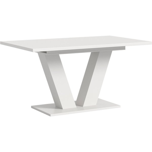 Home affaire Esstisch Motus, ausziehbar 150 -190 cm, inklusive 40 cm Einlegeplatte (Set, 1-St), V-Gestell mit Bodenplatte, Tisch, Küchentisch, Esszimmer, Küche