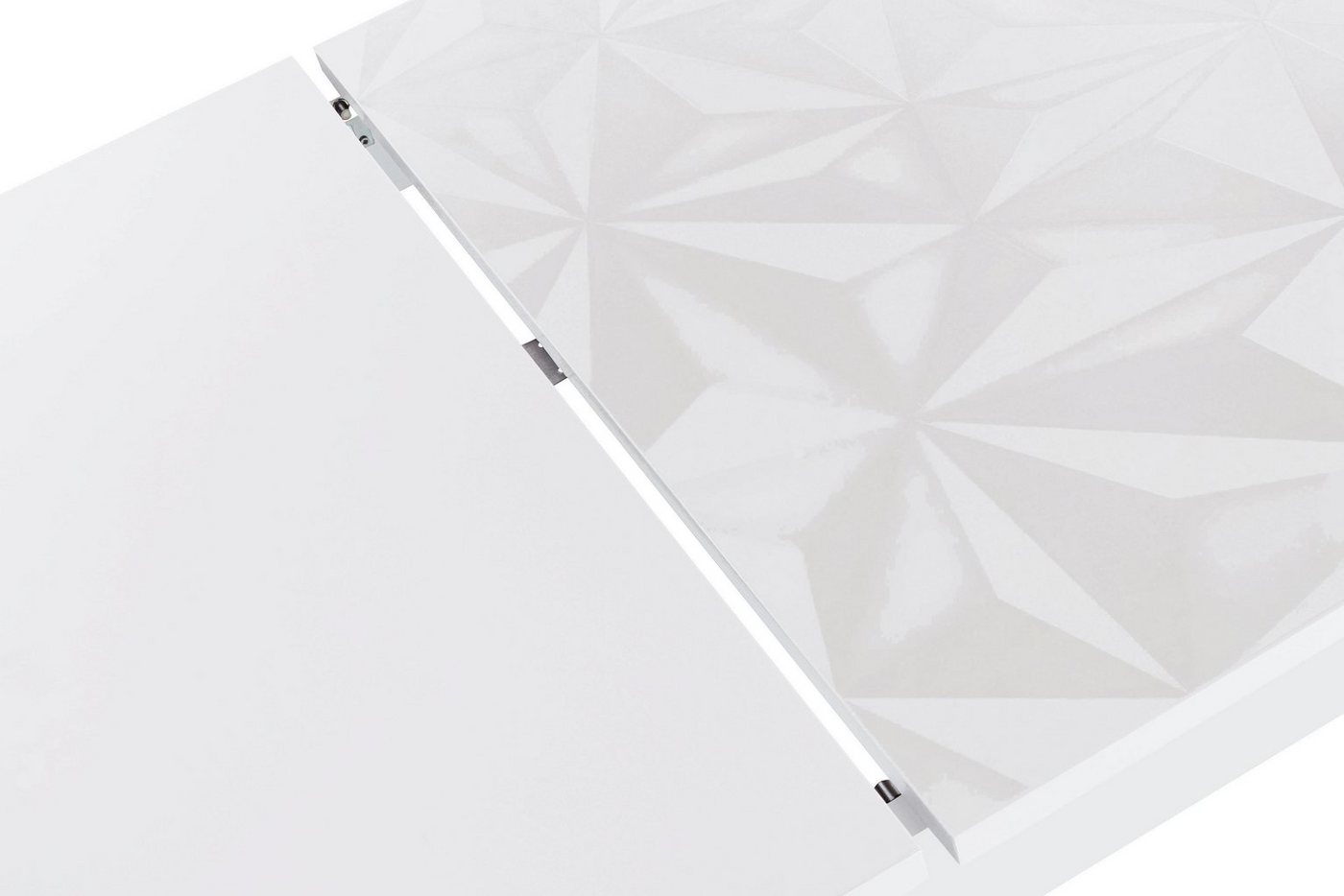 Home affaire Esstisch Prisma 137x90 cm, Esszimmertisch, ausziehbar, erweiterbar auf 185 cm, rechteckig,Tischplatte Stärke 22 mm u. mit elegantem Siebdruck – Bild 2 von 5