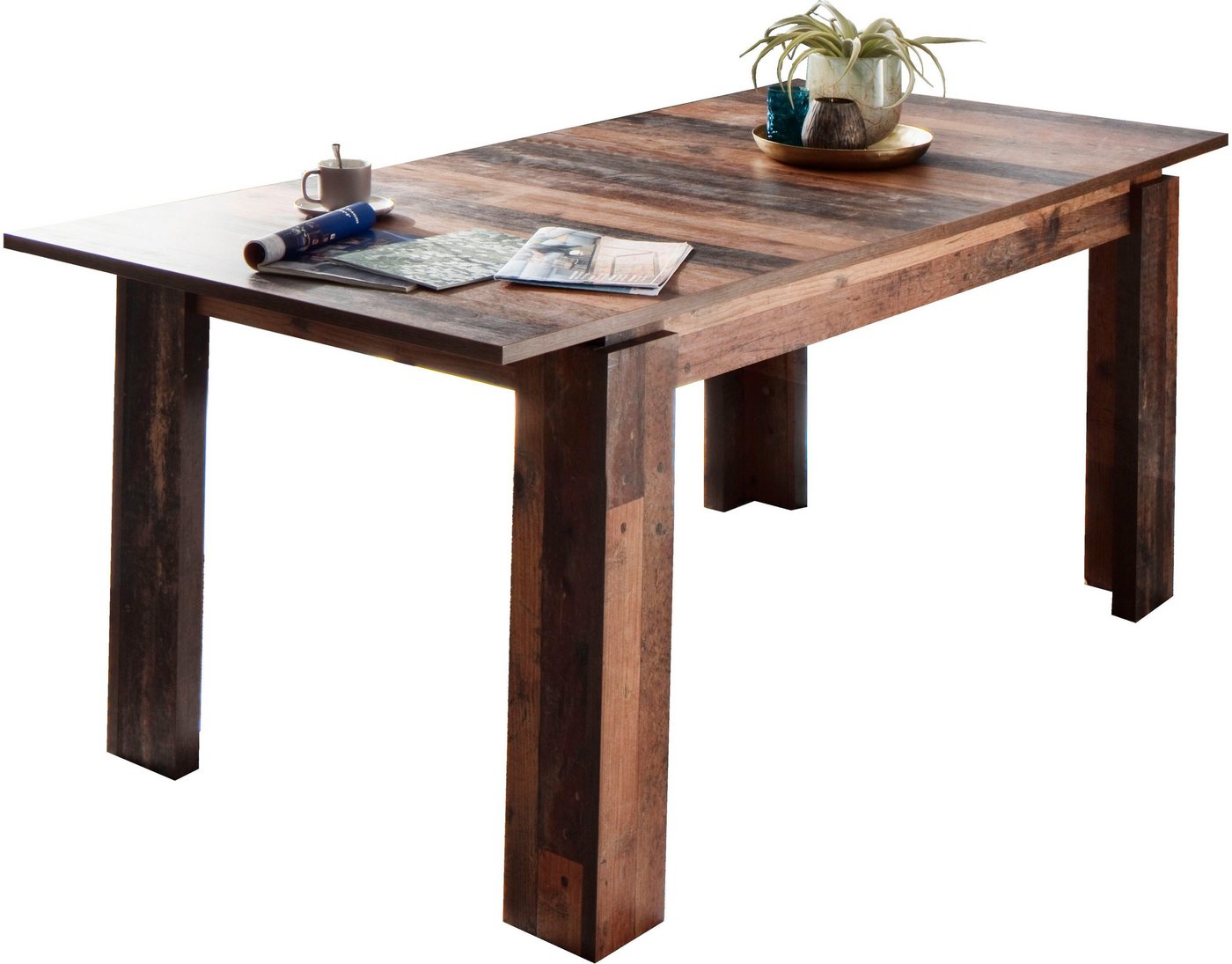 Home affaire Esstisch Tanum, Ausziehbarer Esszimmertisch 160-200 cm - Maße (B/T/H) 160/90/77 cm – Bild 5 von 5