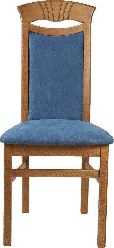 Home affaire Esszimmerstuhl Franz (Set, 2 St), strapazierfähige Microfaser, Gestell Buche natur oder weiß, Holzstuhl – Bild 3 von 5