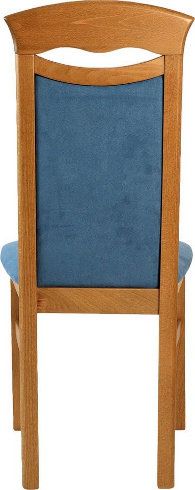Home affaire Esszimmerstuhl Franz (Set, 2 St), strapazierfähige Microfaser, Gestell Buche natur oder weiß, Holzstuhl – Bild 4 von 5