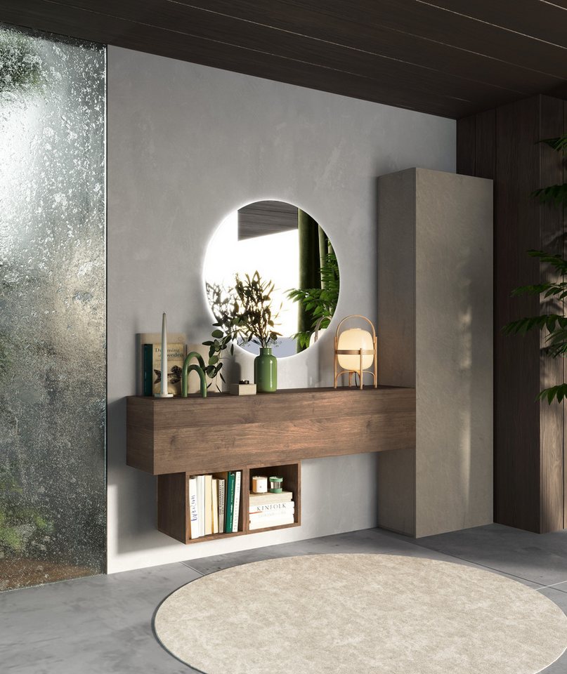 Home affaire Garderoben-Set Infinity, 4tlg. Breite 192 cm, Höhe 186 cm, moderne Garderobe, (Spar-Set, 4-St), (Hochschrank, Hängeschrank, Würfelregal 2er Set, Sp – Bild 2 von 5
