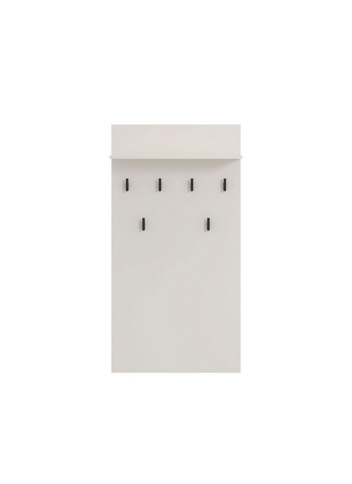 Home affaire Garderobenpaneel Arran, Wandregal Wandpaneel, Wandgarderobe praktisch & stillvoll, mit 6 Kleiderhaken und Ablage für Accessoires, Breite 63 cm – Bild 2 von 5