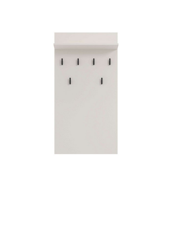 Home affaire Garderobenpaneel Arran, Wandregal Wandpaneel, Wandgarderobe praktisch & stillvoll, mit 6 Kleiderhaken und Ablage für Accessoires, Breite 63 cm – Bild 3 von 5