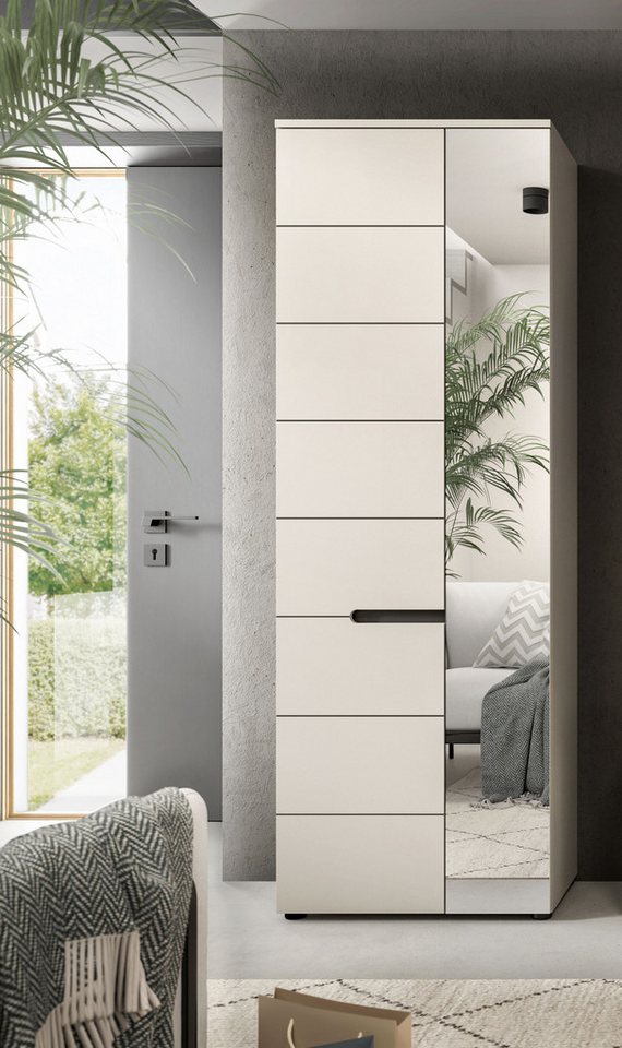 Home affaire Garderobenschrank REHAT, TOPSELLER!, Höhe 190cm, 2 Türen, 6 Fächer, 1 Kleiderstange (1-St., in verschiedenen Farben erhältlich) Garderobe, Flurschr – Bild 2 von 5