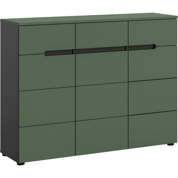 Home affaire Garderobenschrank REHAT, TOPSELLER!, Breite 120 cm, 3 Türen, 3 Schubkästen, 12 Fächer (1-St., in verschiedenen Farben erhältlich, Platz für ca. 24 