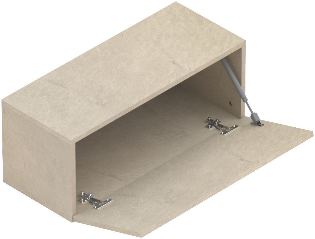 Home affaire Hängevitrine Infinity Breite 69 cm, Höhe 29 cm, Hängeschrank mit 1 Klappe, Wandschrank waagerecht zu hängen, verschiedene Farben – Bild 2 von 4
