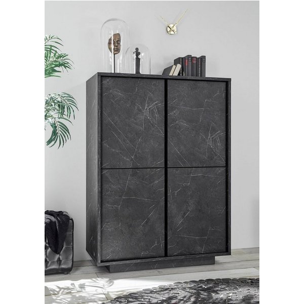 Home affaire Highboard Carrara, grifflos