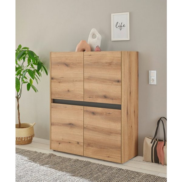 Home affaire Highboard City/Giron, moderner Schrank, Kommode, Stauraumschrank, Hochschrank, zeitlos, modern, ausreichend Stauraum, vielseitig einsetzbar