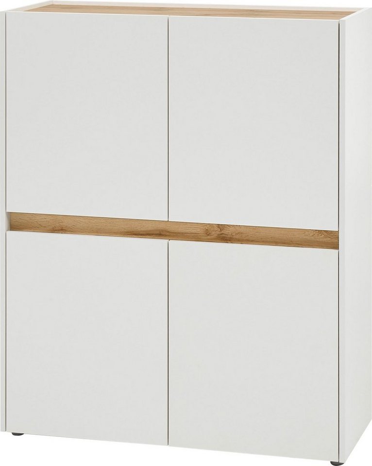 Home affaire Highboard City/Giron, moderner Schrank, Kommode, Stauraumschrank, Hochschrank, zeitlos, modern, ausreichend Stauraum, vielseitig einsetzbar – Bild 2 von 5