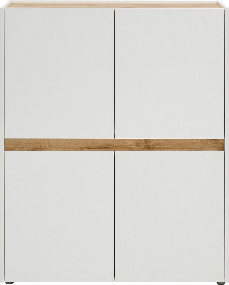 Home affaire Highboard City/Giron, moderner Schrank, Kommode, Stauraumschrank, Hochschrank, zeitlos, modern, ausreichend Stauraum, vielseitig einsetzbar – Bild 3 von 5