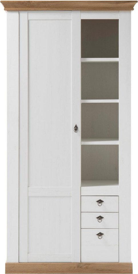Home affaire Highboard Cremona, Schrank, Wohnzimmerschrank, Mehrzweckschrank, Regal, im Landhausstil, ausreichend Stauraum, vielseitig, 204 cm hoch – Bild 2 von 5