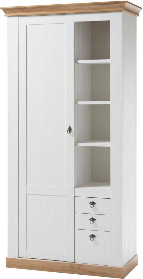 Home affaire Highboard Cremona, Schrank, Wohnzimmerschrank, Mehrzweckschrank, Regal, im Landhausstil, ausreichend Stauraum, vielseitig, 204 cm hoch – Bild 3 von 5
