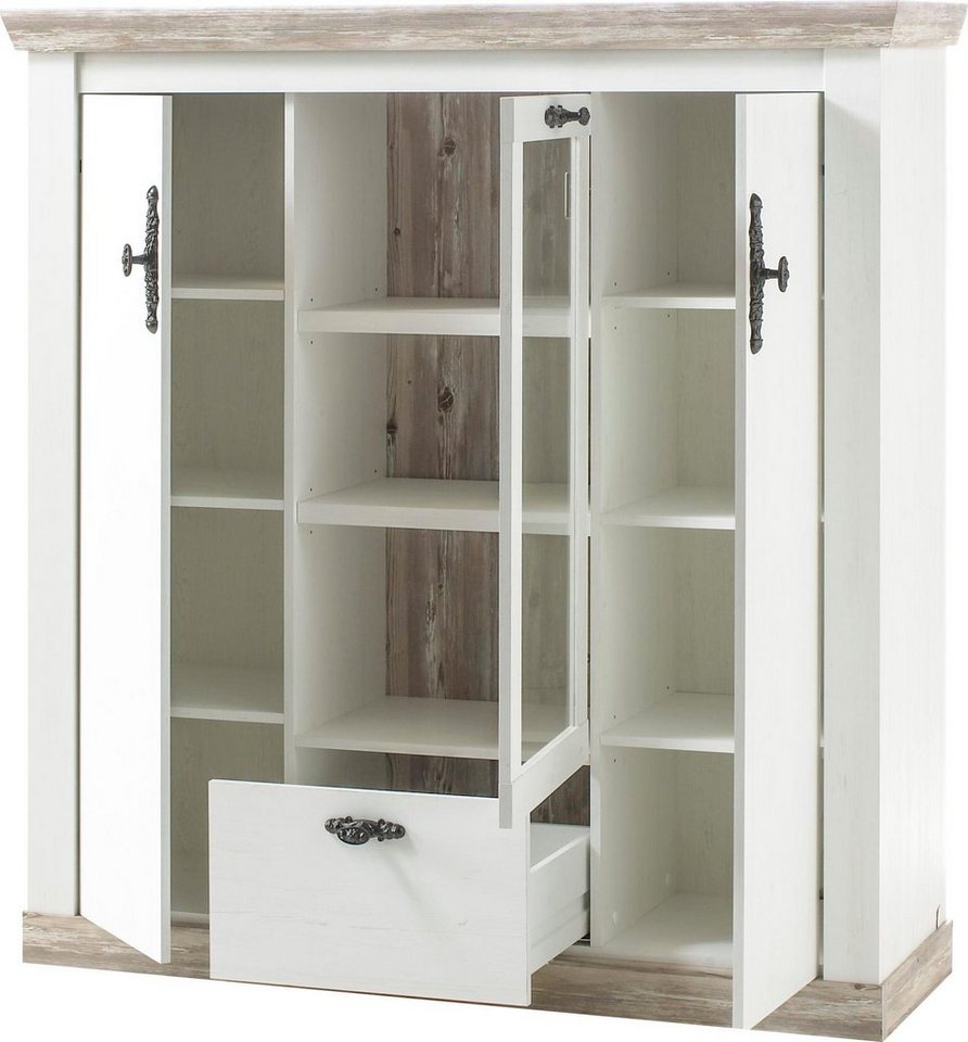 Home affaire Highboard Florenz, im romantischen Landhaus-Look, Breite 140 cm – Bild 3 von 5