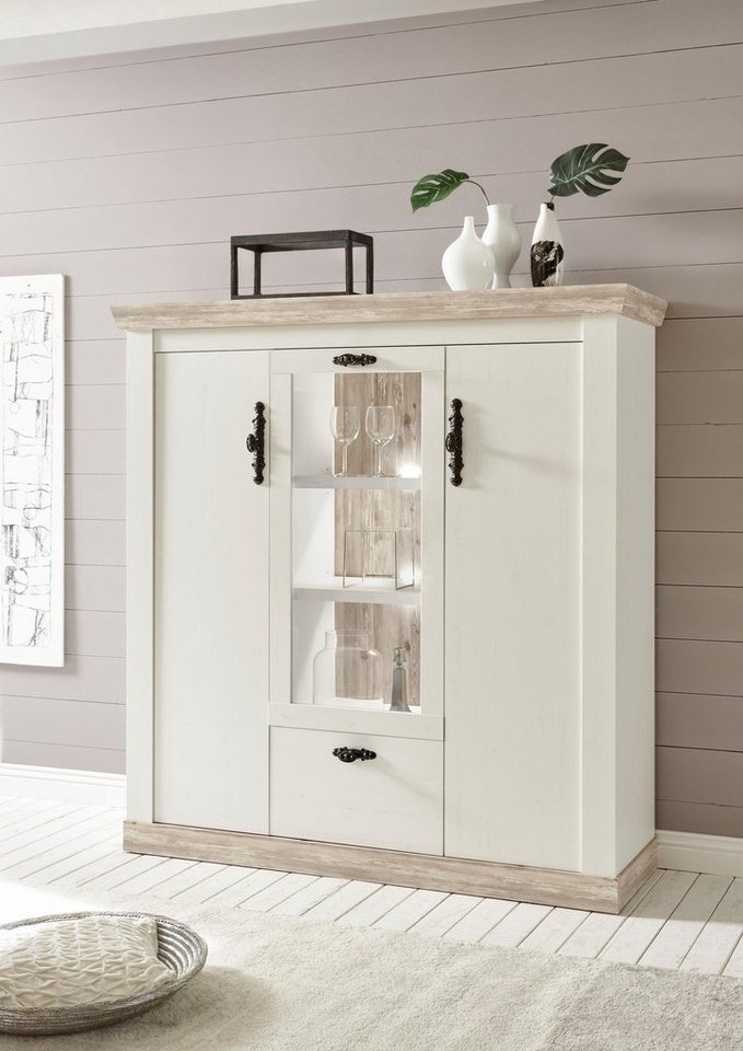 Home affaire Highboard Florenz, im romantischen Landhaus-Look, Breite 140 cm – Bild 5 von 5