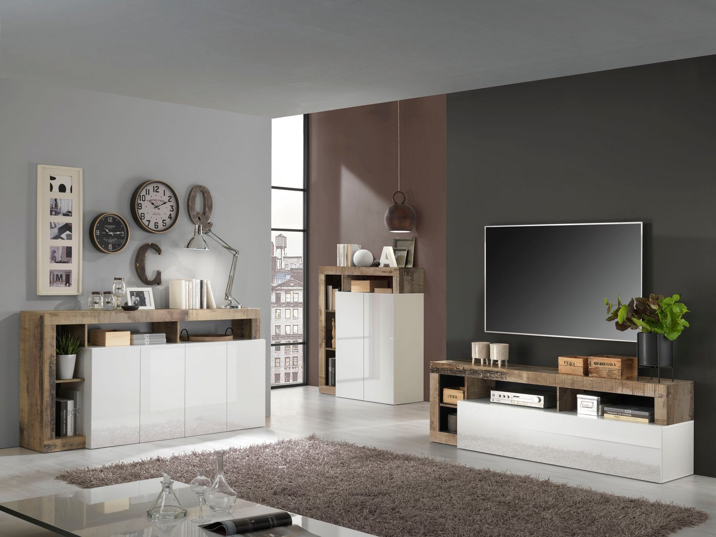 Home affaire Highboard Hamburg, Breite 108 cm – Bild 5 von 5