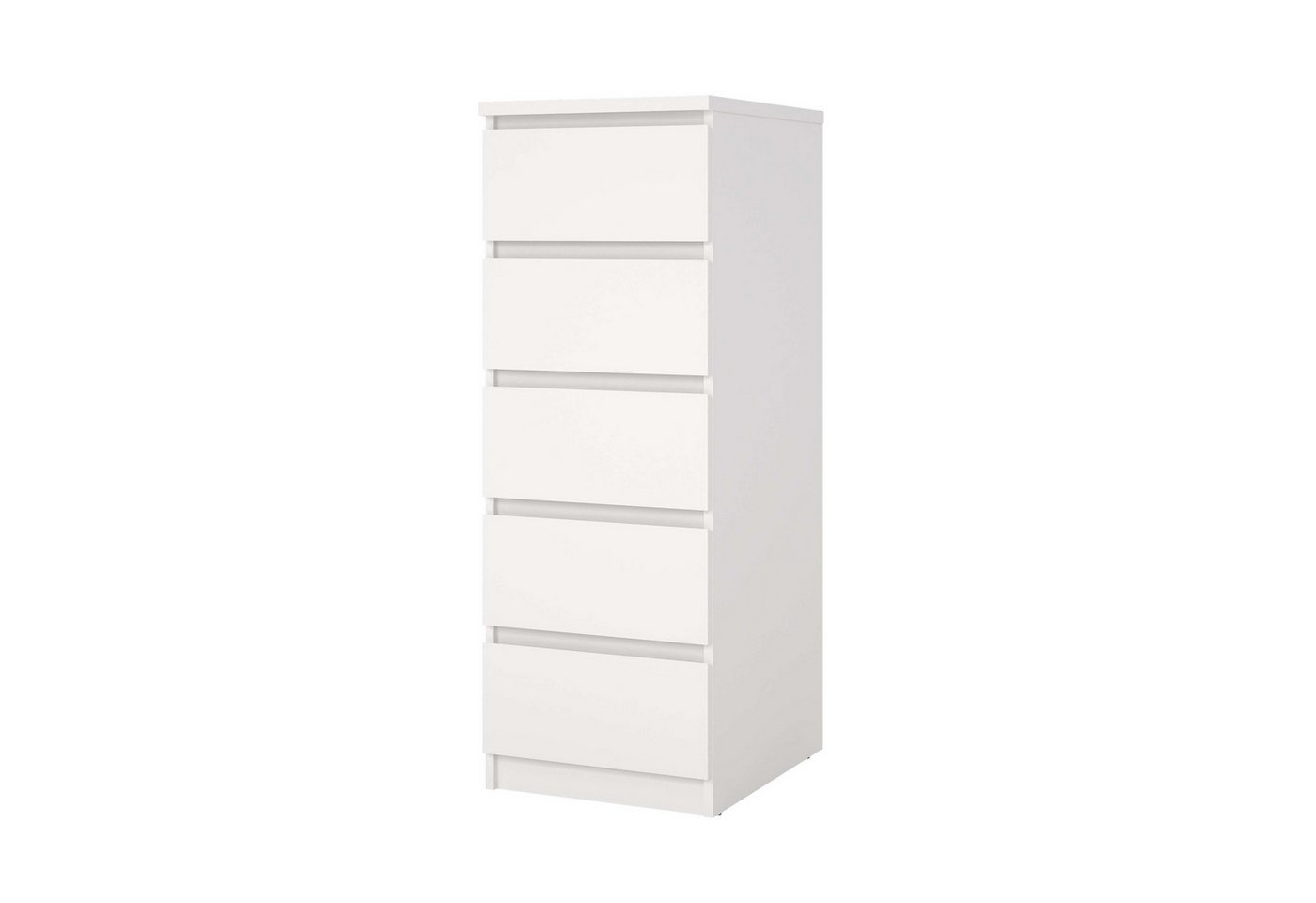 Home affaire Highboard Naia, Hochkommode, 5 Schubladen, Aufbewahrung, grifflose Front, Modern, skandinavisches Design, Schmal, in mehrere Farben – Bild 2 von 5