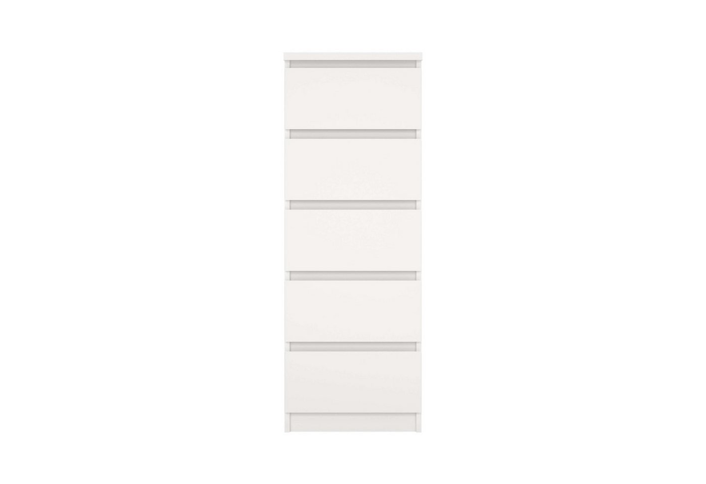 Home affaire Highboard Naia, Hochkommode, 5 Schubladen, Aufbewahrung, grifflose Front, Modern, skandinavisches Design, Schmal, in mehrere Farben – Bild 4 von 5