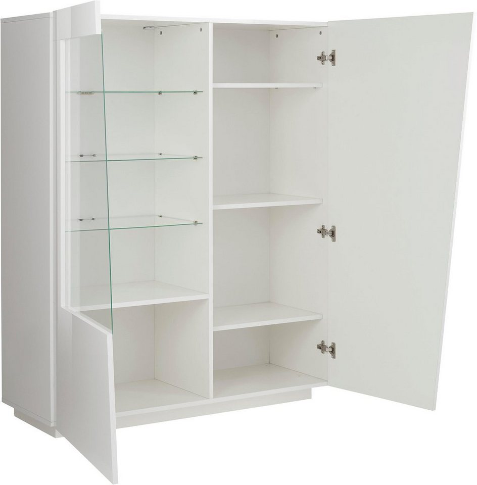 Home affaire Highboard Vega, Hochschrank, Hochkommode, Schrank, mit 2 Türen mit Glaseinsatz, Höhe 146 cm – Bild 5 von 5