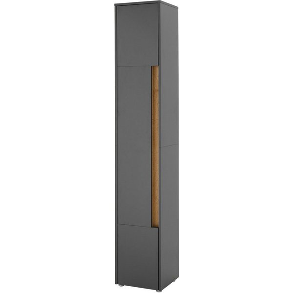 Home affaire Hochschrank CITY/GIRON, Badschrank mit Griffmulde, Schrank in zeitlosem Design in den Farben Weiß und Anthrazit verfügbar, viel Stauraum