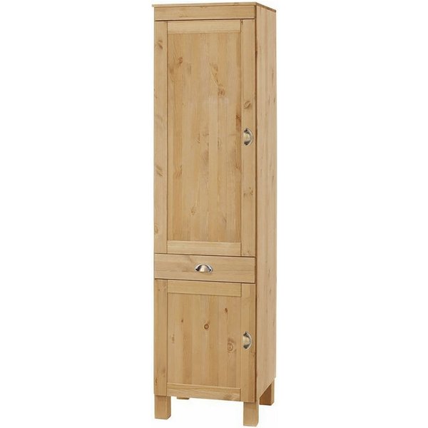 Home affaire Hochschrank Oslo 50 cm breit, in 2 Tiefen, 2 Türen, 1 Schublade, aus massiver Kiefer