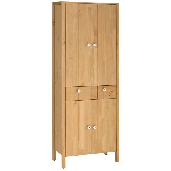 Home affaire Hochschrank Tina Badmöbel, Schrank, Breite 57 cm, Massivholz, FSC®