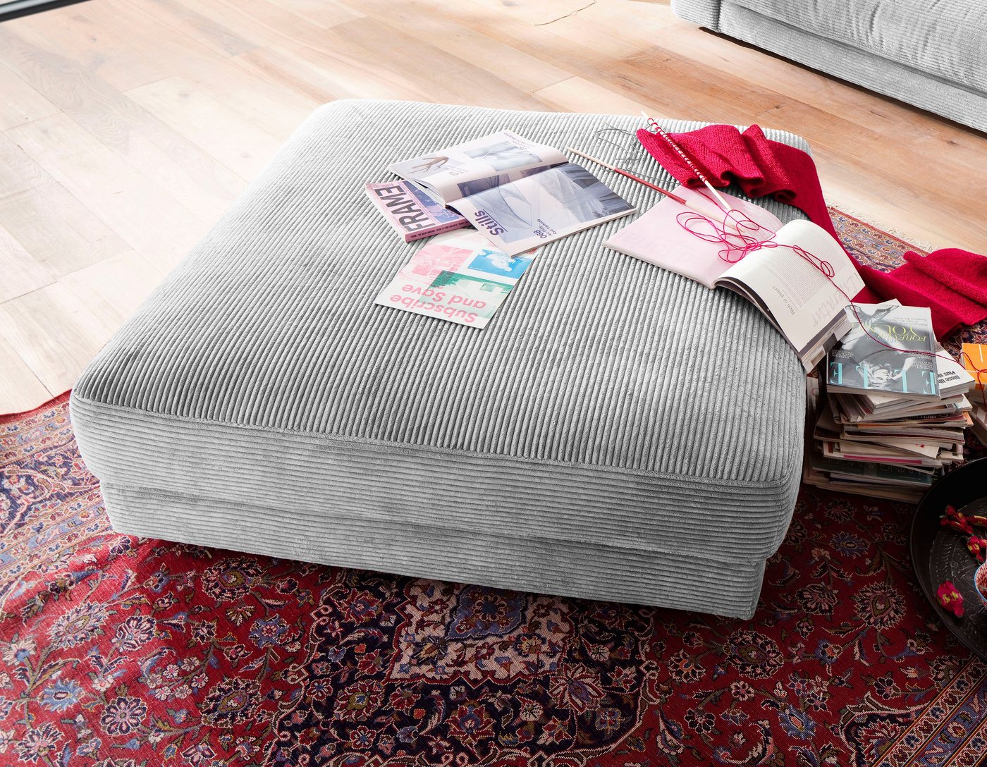 Home affaire Hocker Enisa, passend zum "Enisa"-Sofa, Bezug in Cord – Bild 2 von 5