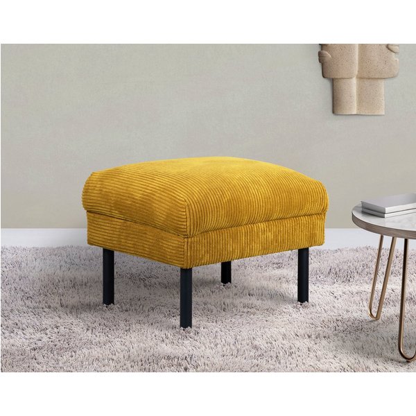 Home affaire Hocker Lillibeth Polsterhocker, Sitzhocker, Maße B/T/H: 64/50/48 cm, passend zur Serie "Lillibeth", auch in Cord und Samtoptik