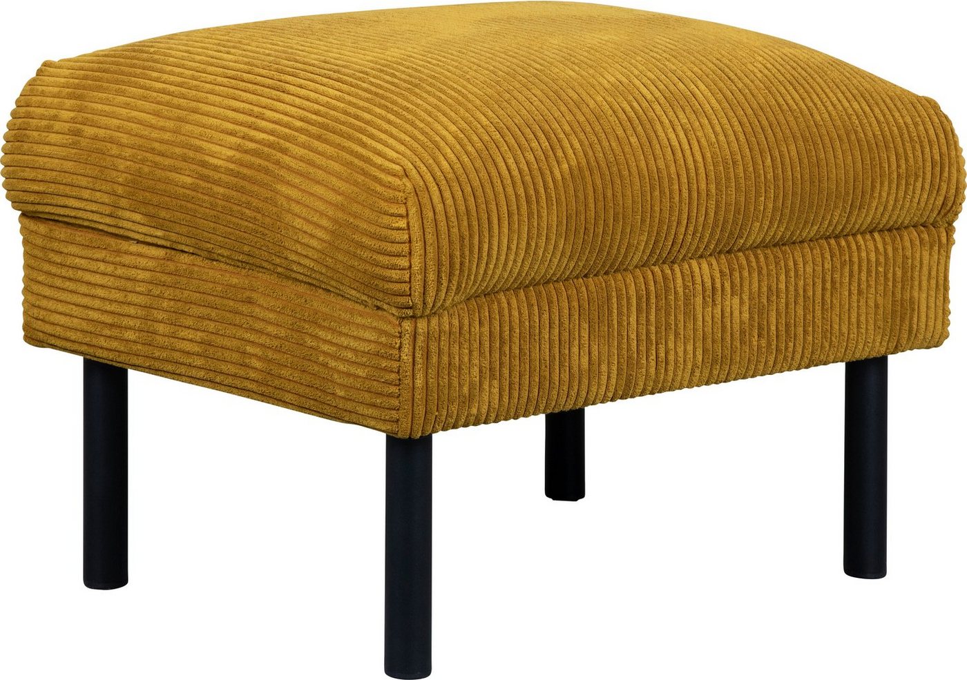 Home affaire Hocker Lillibeth Polsterhocker, Sitzhocker, Maße B/T/H: 64/50/48 cm, passend zur Serie "Lillibeth", auch in Cord und Samtoptik – Bild 2 von 5