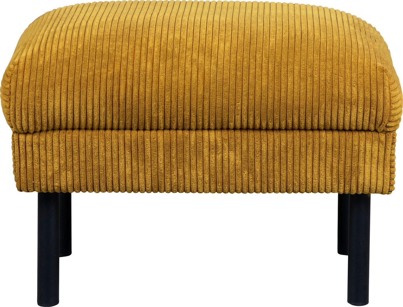 Home affaire Hocker Lillibeth Polsterhocker, Sitzhocker, Maße B/T/H: 64/50/48 cm, passend zur Serie "Lillibeth", auch in Cord und Samtoptik – Bild 3 von 5