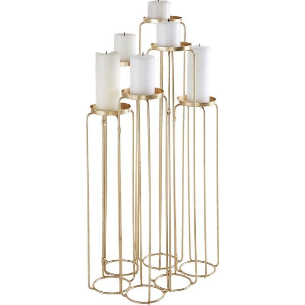 Home affaire Kerzenständer Mareesa (1 St), aus Metall, für Stumpenkerzen, Höhe ca. 65 cm, variabel stellbar