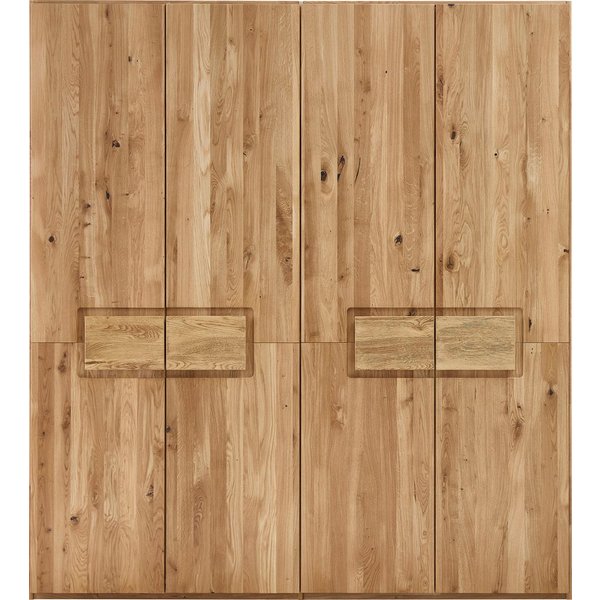 Home affaire Kleiderschrank Ambroise aus Wildeiche, erhältlich in verschiedenen Breiten Massivholz-Kleiderschrank, im 50 cm Raster planbar