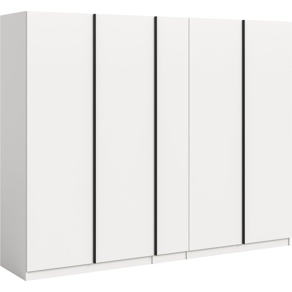 Home affaire Kleiderschrank BENDINGO, Schlafzimmerschrank, Schrank, Garderobenschrank (OTTO BESTSELLER, Garderobe & Schlafzimmer) Breite 230cm, weiß, 5-türig, 2