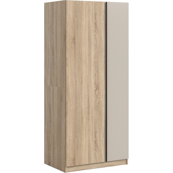 Home affaire Kleiderschrank BENDINGO, Schlafzimmerschrank, Schrank, Garderobenschrank (OTTO BESTSELLER, Garderobe & Schlafzimmer) Breite 80cm, Eiche NB, 2-türig