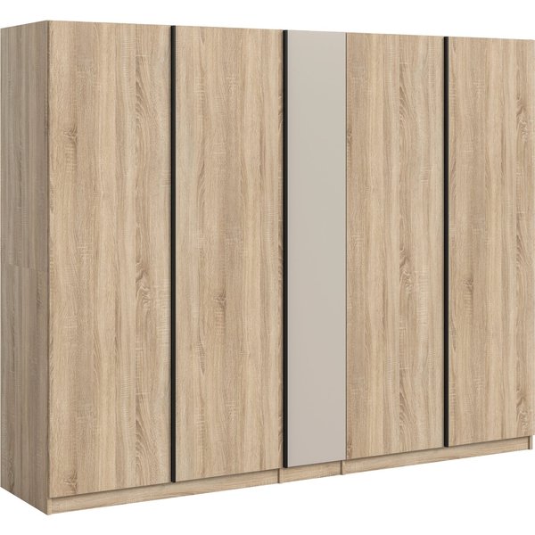 Home affaire Kleiderschrank BENDINGO, Schlafzimmerschrank, Schrank, Garderobenschrank (OTTO BESTSELLER, Garderobe & Schlafzimmer) Breite 230cm, Eiche NB, 5-türi