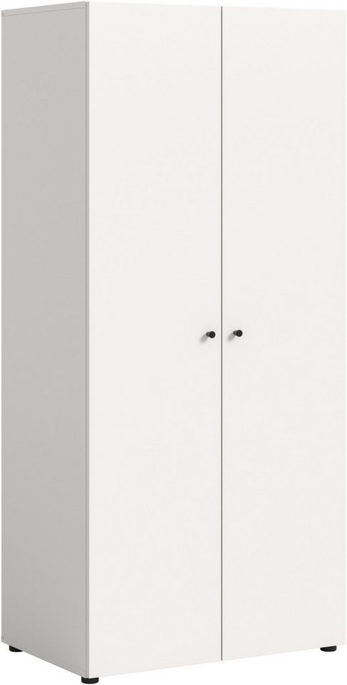 Home affaire Kleiderschrank BILLINGS, Schlafzimmerschrank, Schrank, Garderobenschrank (OTTO BESTSELLER, Garderobe & Schlafzimmer) Breite 80cm, weiß, 2-türig, in – Bild 2 von 5
