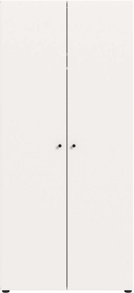 Home affaire Kleiderschrank BILLINGS, Schlafzimmerschrank, Schrank, Garderobenschrank (OTTO BESTSELLER, Garderobe & Schlafzimmer) Breite 80cm, weiß, 2-türig, in – Bild 3 von 5