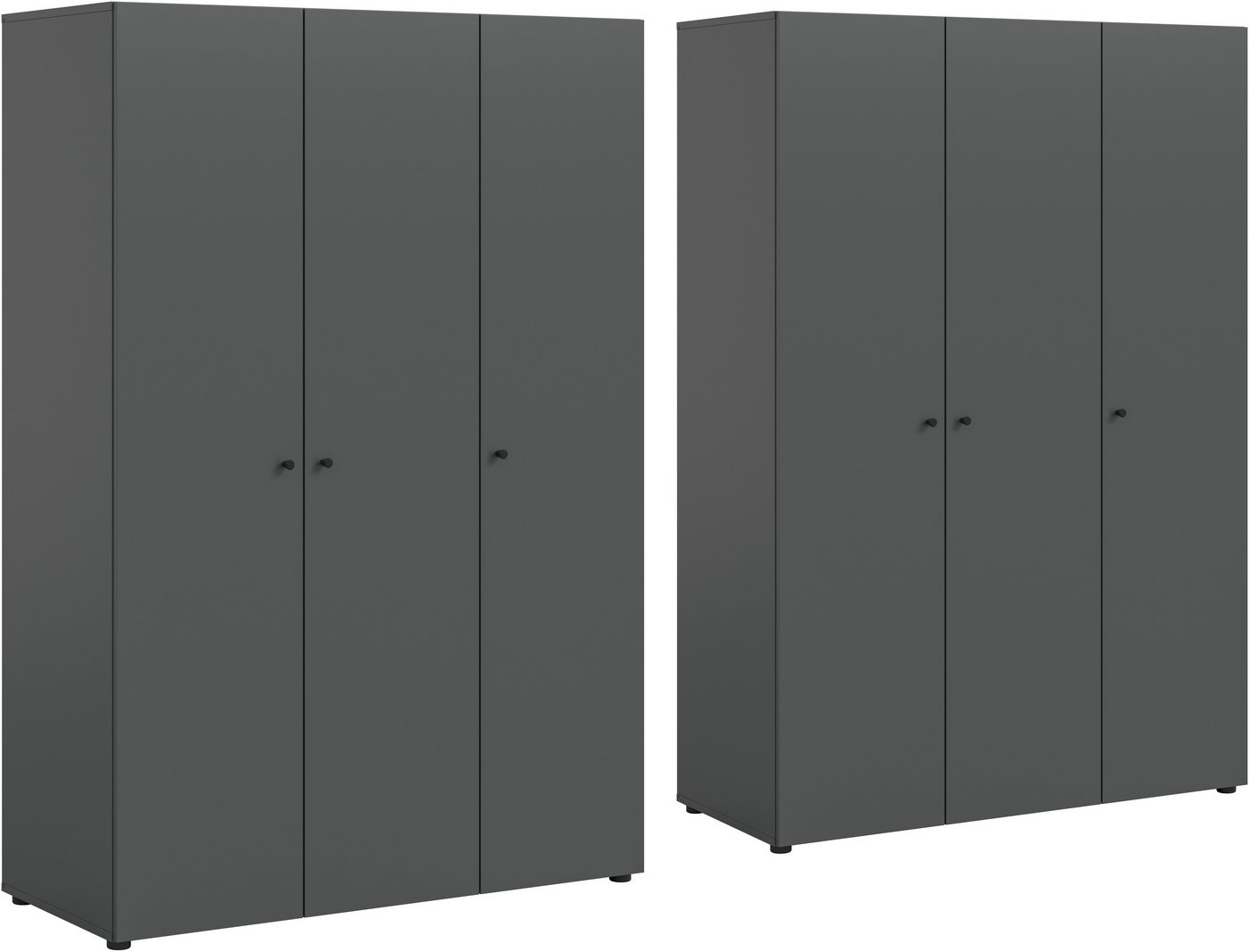 Home affaire Kleiderschrank BILLINGS, Schlafzimmerschrank, Schrank, Garderobenschrank (OTTO BESTSELLER, Garderobe & Schlafzimmer) Breite 240cm, grau, 6-türig, i – Bild 3 von 5