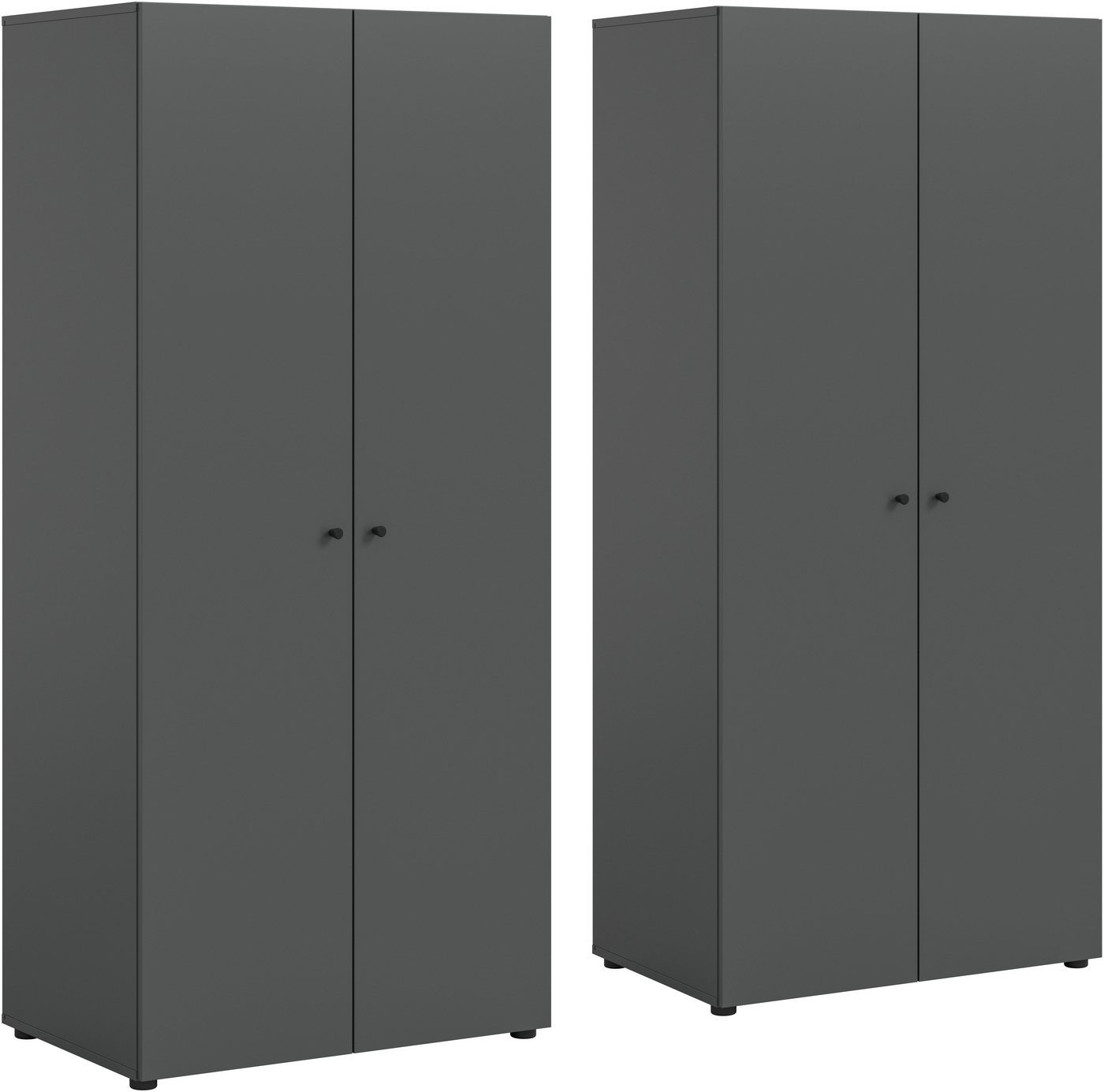 Home affaire Kleiderschrank BILLINGS, Schlafzimmerschrank, Schrank, Garderobenschrank (OTTO BESTSELLER, Garderobe & Schlafzimmer) Breite 160cm, grau, 4-türig, i – Bild 3 von 5