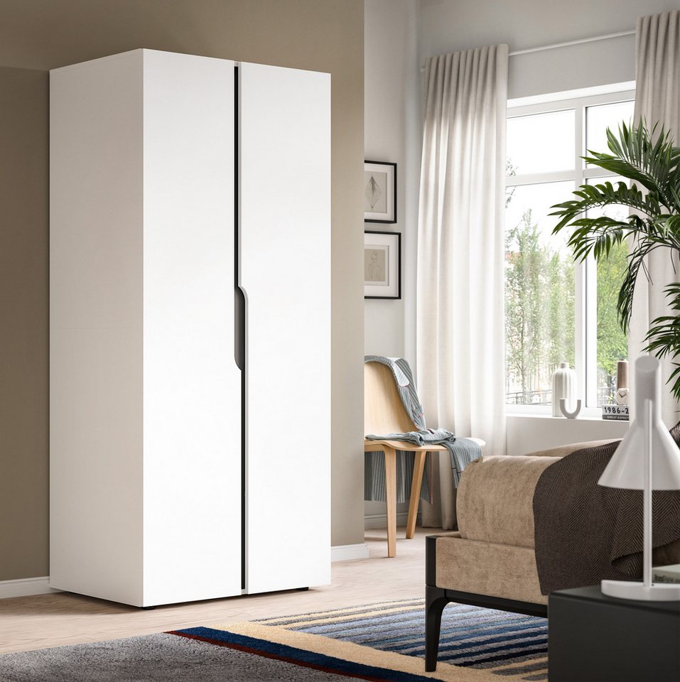 Home affaire Kleiderschrank BJÖRNEBORG, Schlafzimmerschrank, Garderobe, Schrank (inklusive Wechselblende in anthrazit und Artisan Eiche Nachbildung) Breite 80cm – Bild 2 von 5