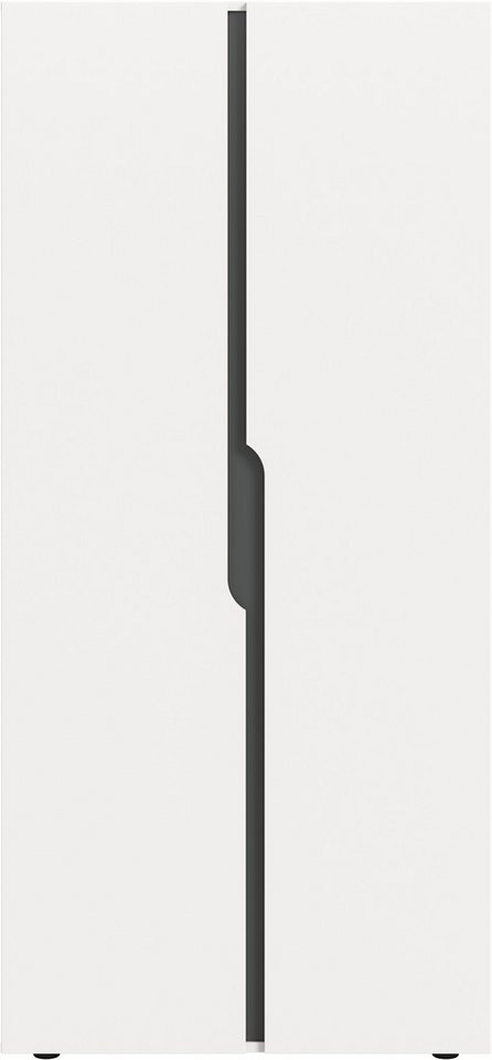 Home affaire Kleiderschrank BJÖRNEBORG, Schlafzimmerschrank, Garderobe, Schrank (inklusive Wechselblende in anthrazit und Artisan Eiche Nachbildung) Breite 80cm – Bild 4 von 5